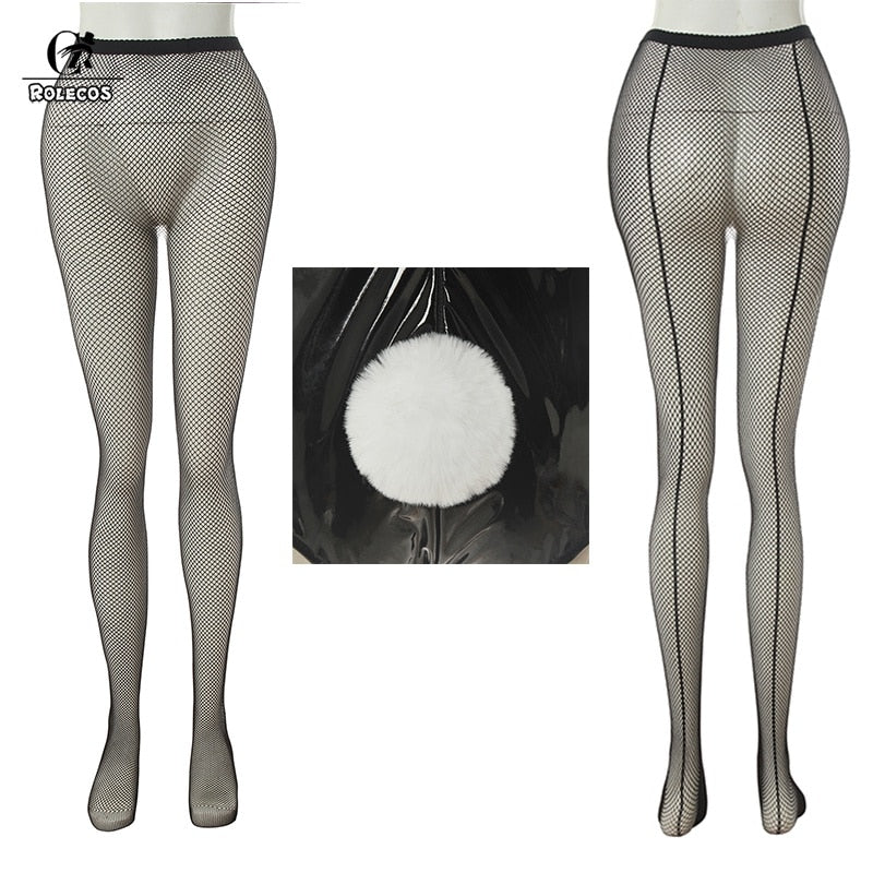 Sakurajima Mai Costume Sexy Bunny Cosplay Leather Jumpsuit