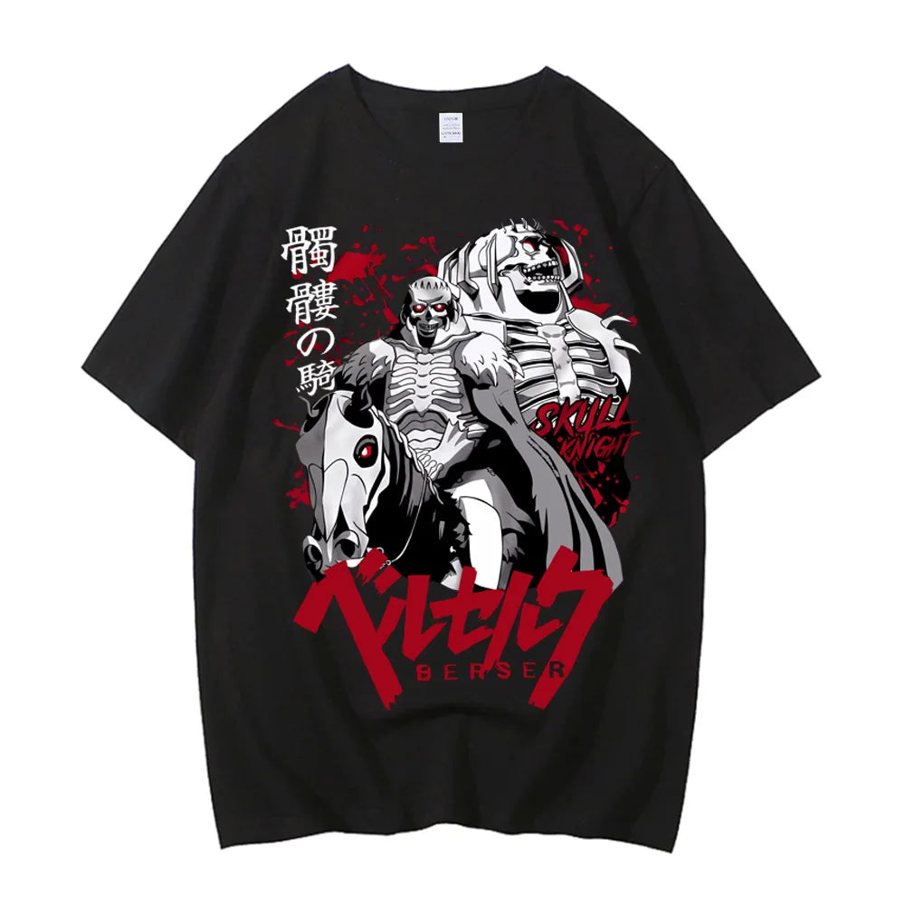 Skull Knight Berserk Tshirt - Sword of Actuation Vintage Design